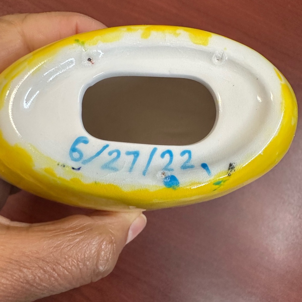 Handmade ceramic LOL emoji bank. Guaranteed to make u smile when looking at it. - Picture 4 of 4